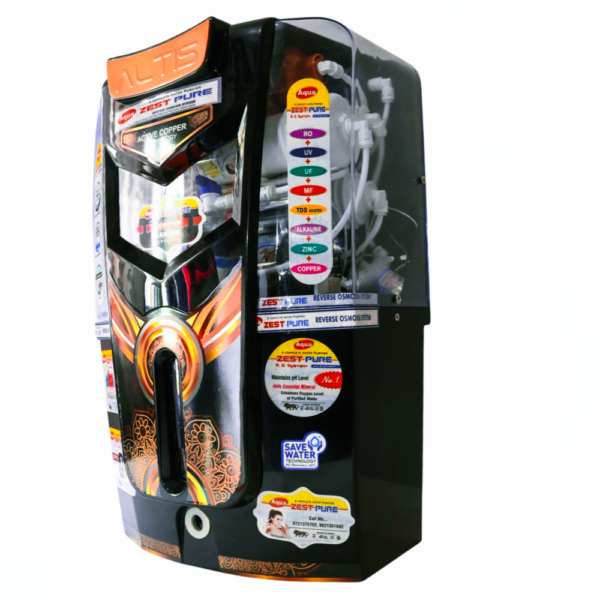 Altis RO Water Purifier | 9-Stage Purification | 13L Storage | UV & Alkaline | Aqua Zest Pure - Image 3